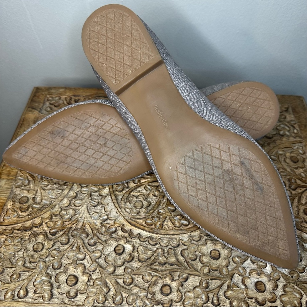 Bella Vita Mireya Taupe Pointed Toe Ballet Flats sz12 - Picture 6 of 7